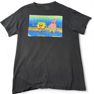 Nickelodeon SpongeBob & Patrick T-Shirt - Black - Medium - Y2K